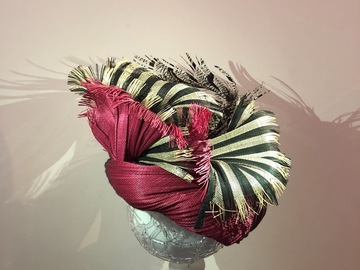 For Rent: Maroon and  Black stripe turban style