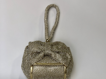 For Rent: GOLD SPARKLE BOW BAG 