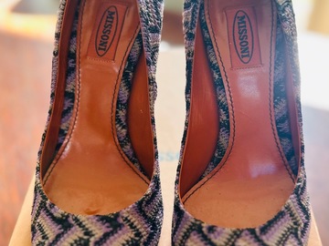 For Sale: Missoni purple multi heels sz 40