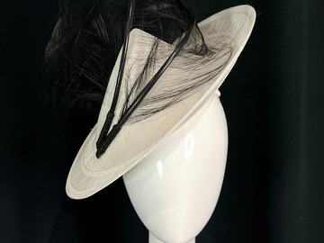 For Sale: White Tilt Hat