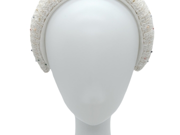 For Sale: White Tweed Headband